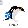 Tux и логотип Windows